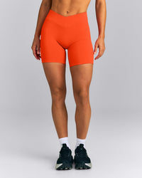 UnifiedMove™ V Front Mid Rise Shorts 6" New Branding | Energy Orange