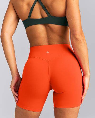UnifiedMove™ V Front Mid Rise Shorts 6" New Branding | Energy Orange