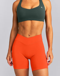 UnifiedMove™ V Front Mid Rise Shorts 6" New Branding | Energy Orange