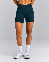 UnifiedMove™ V Front Mid Rise Shorts 6" New Branding | Oil Blue