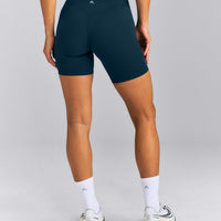 UnifiedMove™ V Front Mid Rise Shorts 6" New Branding | Oil Blue