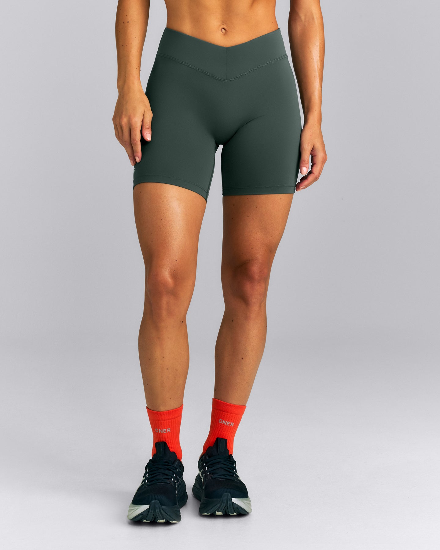 UnifiedMove™ V Front Mid Rise Shorts 6" New Branding | Shadow Green