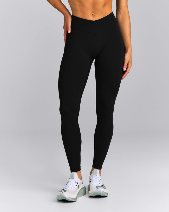 UnifiedMove™ V Front Mid Rise Leggings New Branding | Black