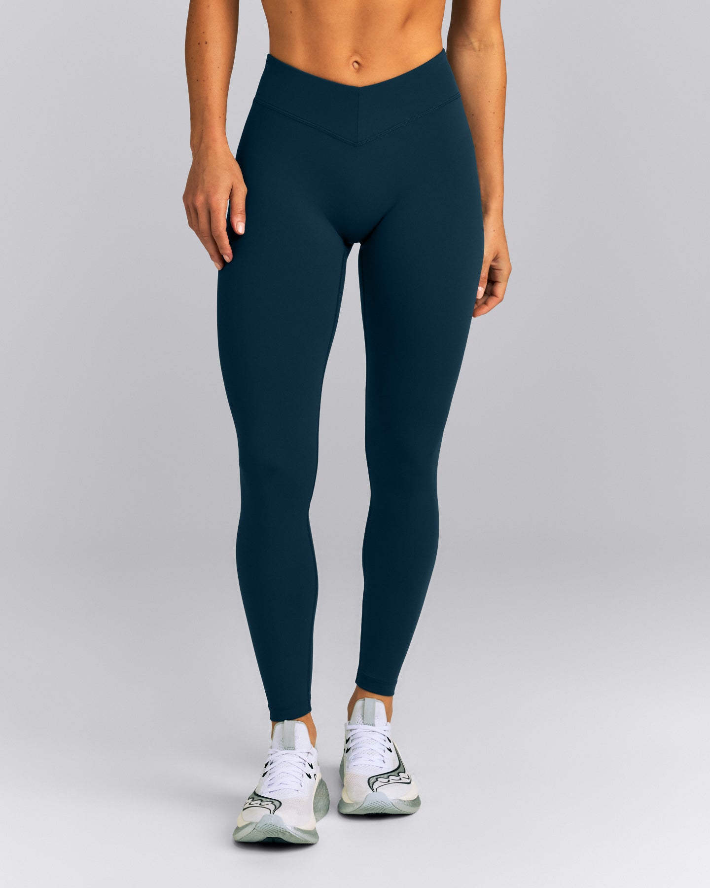 UnifiedMove™ V Front Mid Rise Leggings New Branding | Oil Blue
