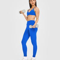 EasyLift™ Ultra Minimal Bralette with White Logo | Cobalt Blue