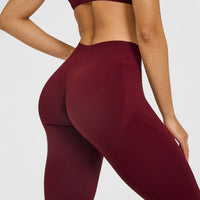 EnhanceLift™ Seamless Leggings with White Logo | Rosewood