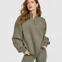 Foundations 1/4 Zip Sweatshirt | Alpine Green