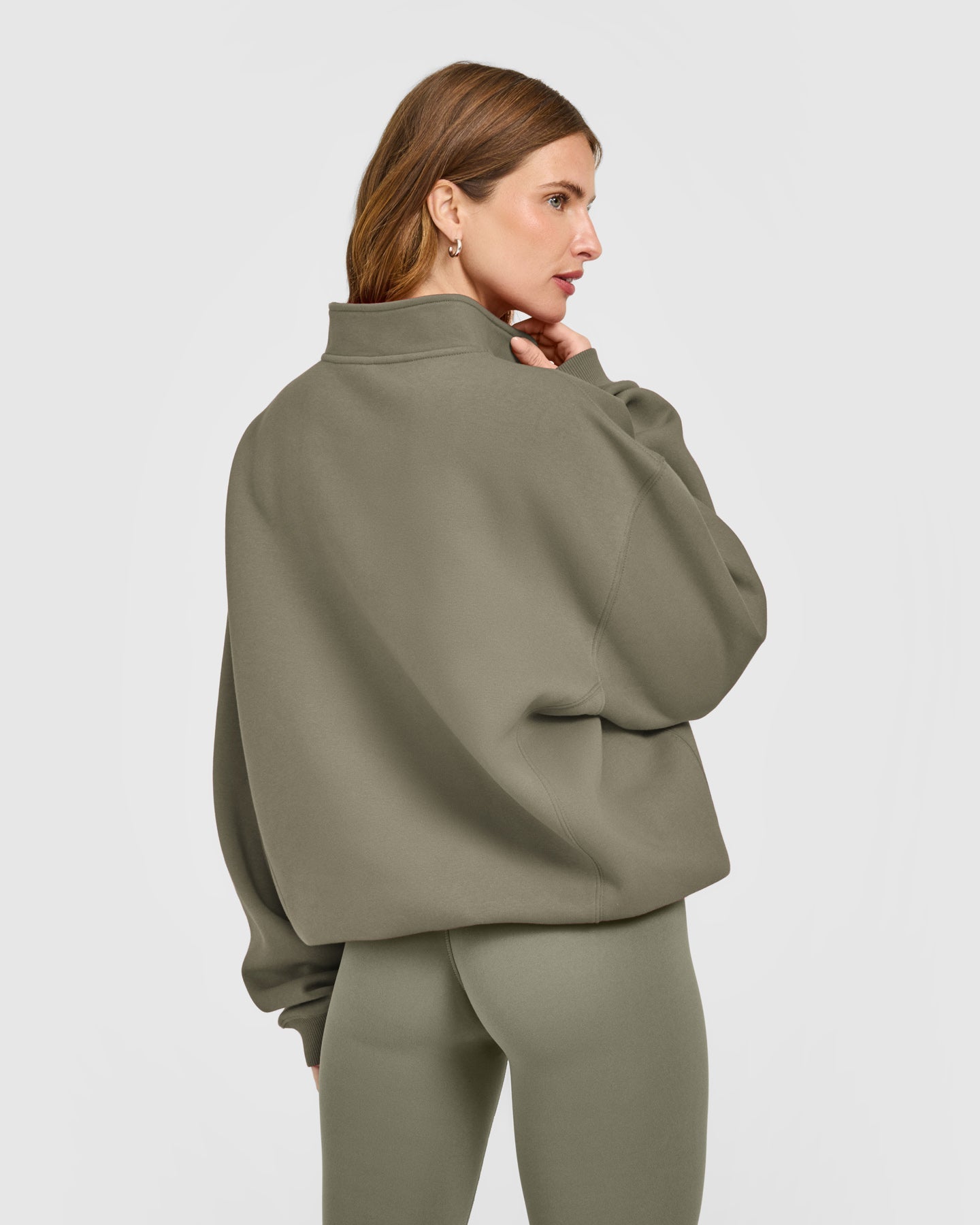 Foundations 1/4 Zip Sweatshirt | Alpine Green