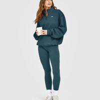 Foundations 1/4 Zip Sweatshirt | Oil Blue