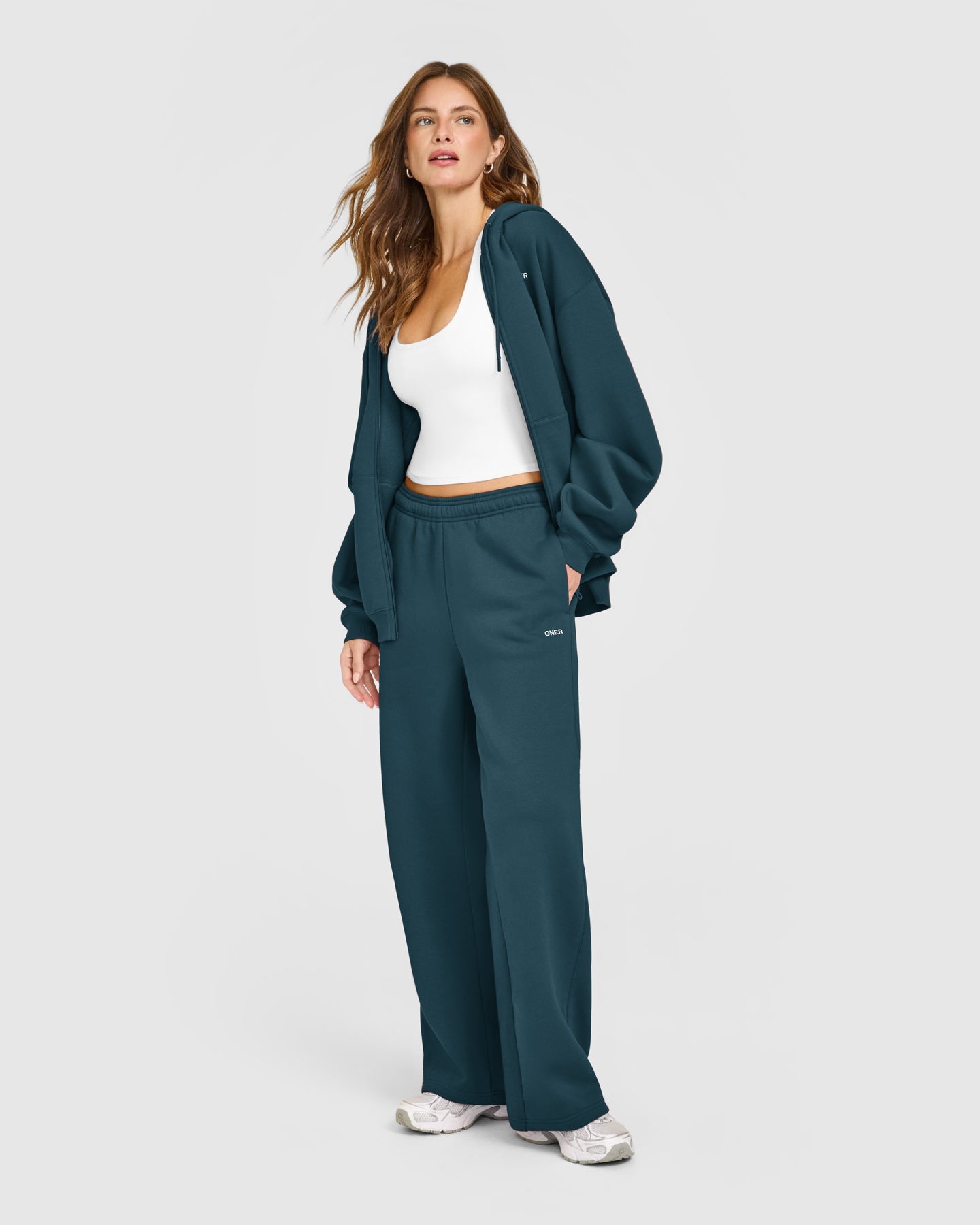 Foundations Straight Leg Joggers | Oil Blue