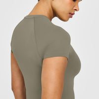 Go To Seamless Fitted Top | Alpine Green