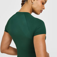 Go To Seamless Fitted Top | Racing Green