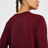Go To Seamless Loose Long Sleeve Top | Rosewood