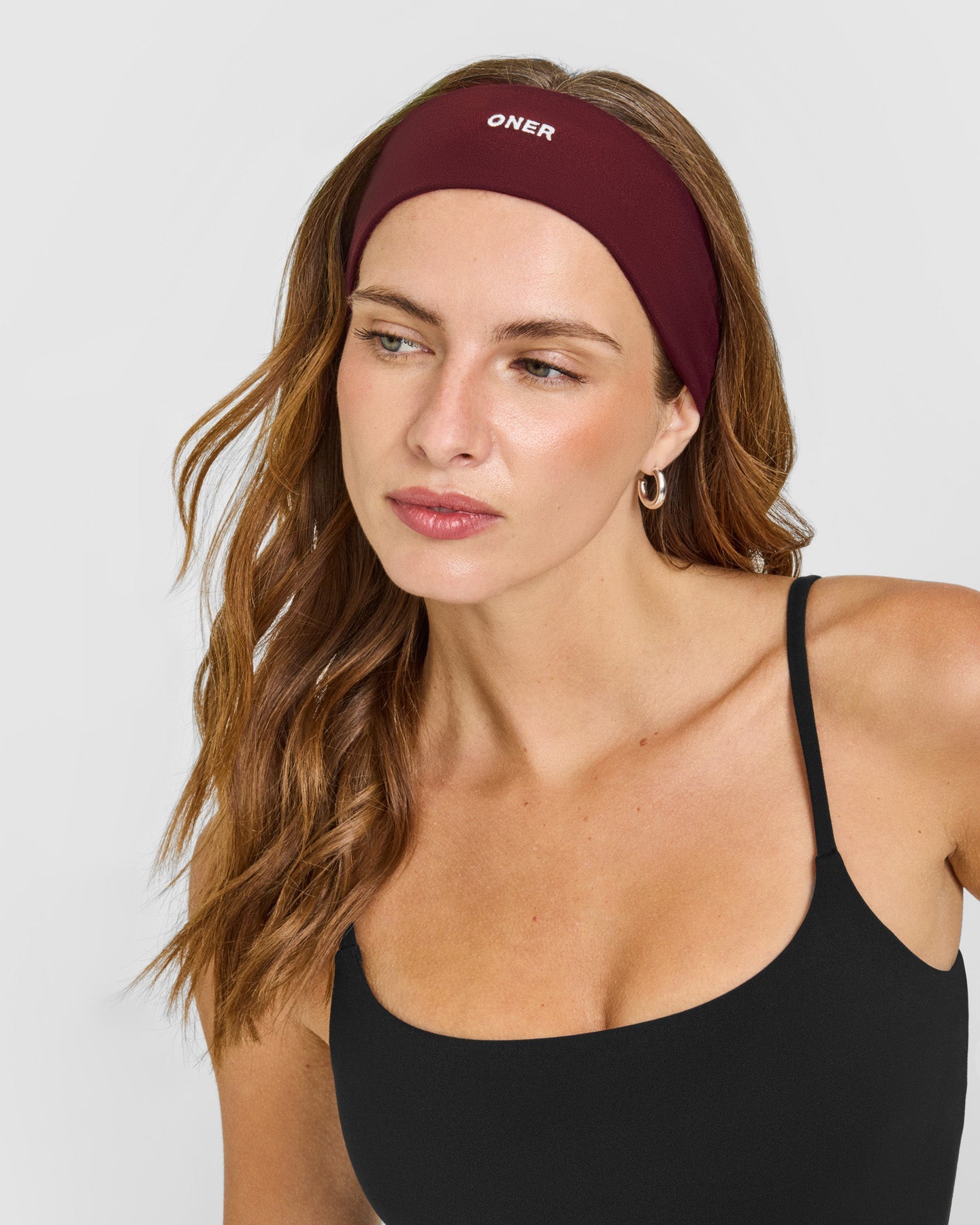 SoftMotion™ Headband with White Logo | Light Rosewood