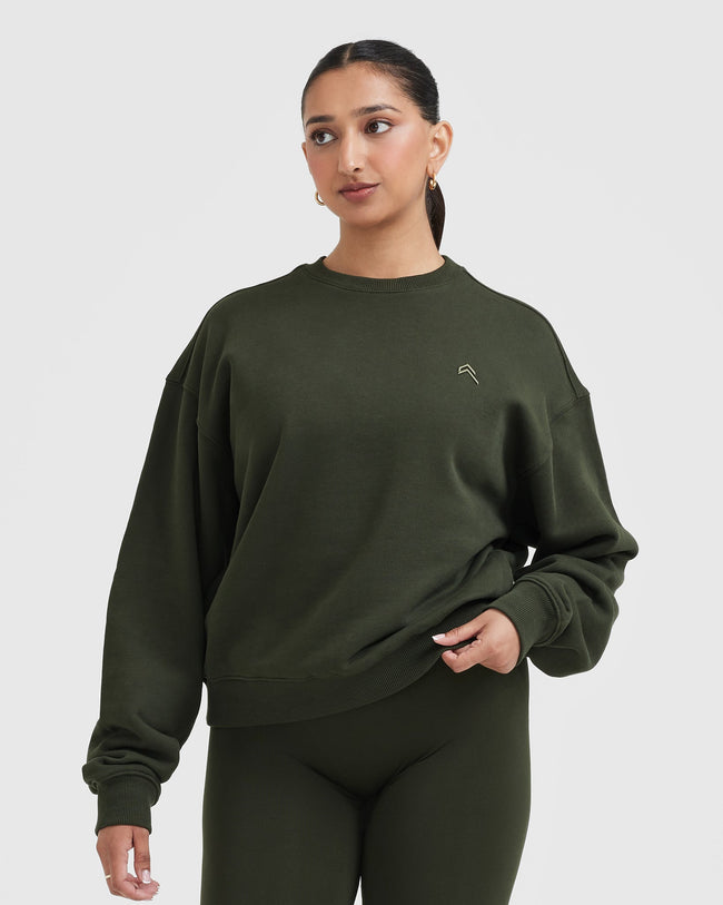 Khaki sales sweatshirt womens