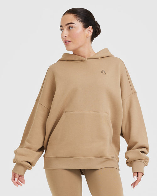Oner Modal All Day Oversized Hoodie | Dune Brown