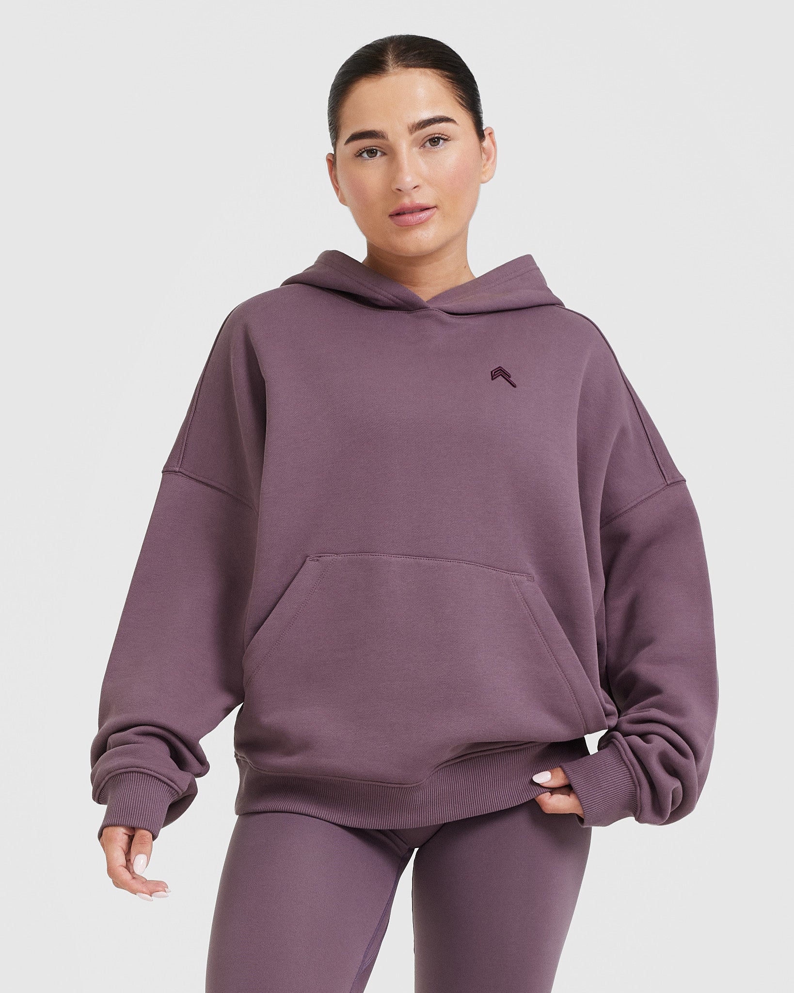 Purple oversized hot sale hoodie