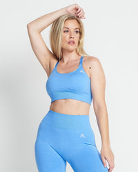 Classic Seamless Sports Bra | Blue Marl