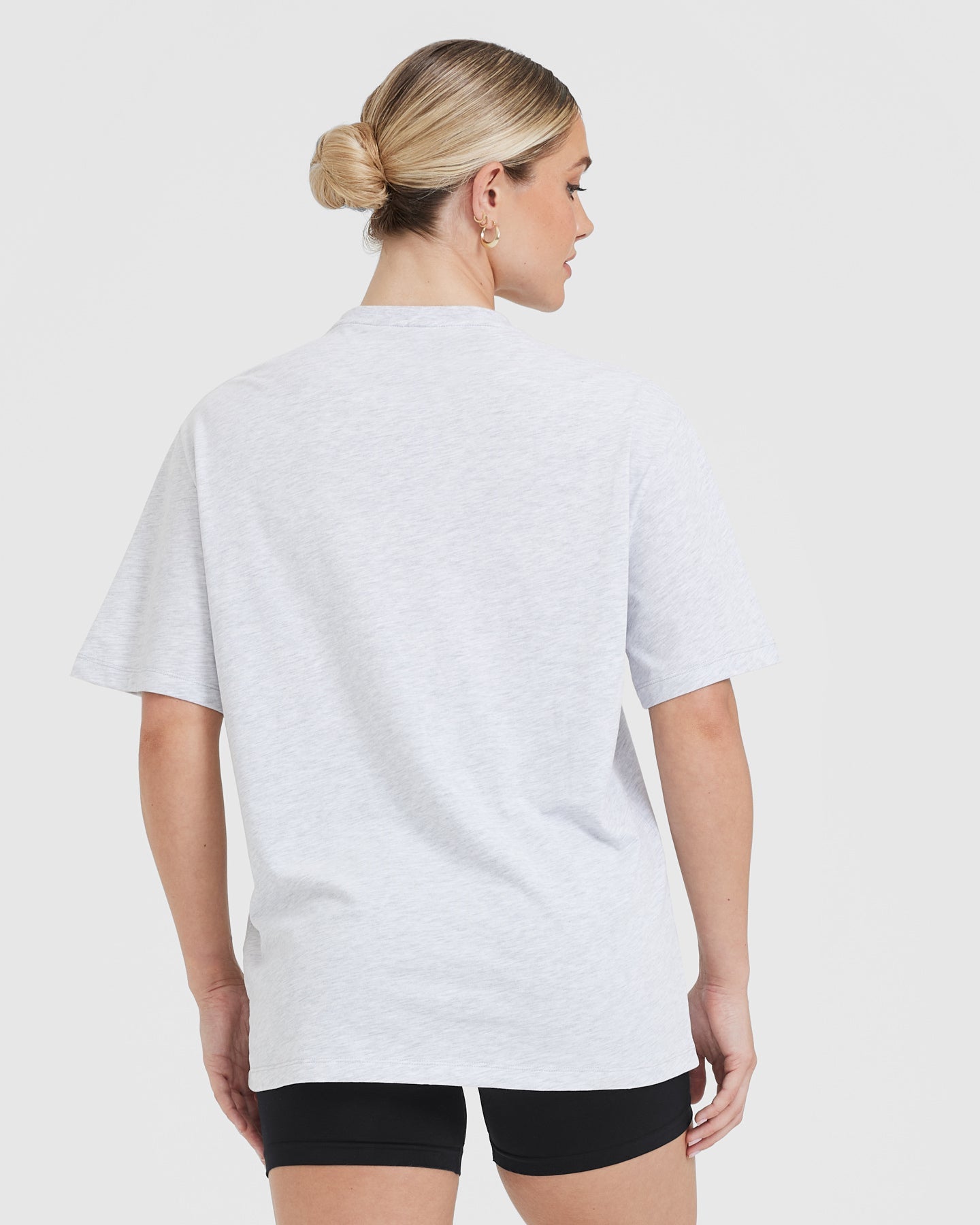 Oversized Gym Shirt Women's - Light Grey Marl