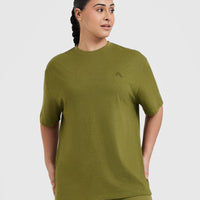 Classic Oversized Lightweight T-Shirt | Olive Green