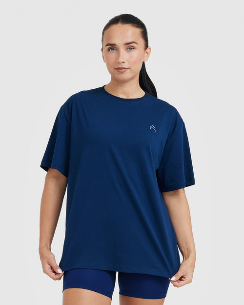 Oner Modal Classic Oversized Lightweight T-Shirt | Midnight