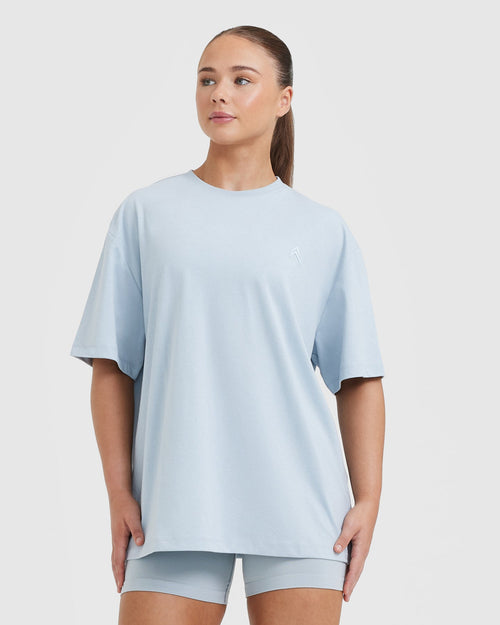 Oner Modal Classic Oversized Lightweight T-Shirt | Ice Blue