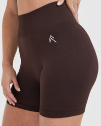 Classic Seamless 2.0 Mid Shorts | 70% Cocoa Marl