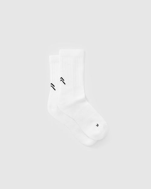 Oner Modal Crew Socks 1 Pack | White/Black