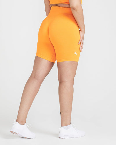 Neon orange new arrivals cycling shorts