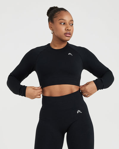 Workout T Shirts Long Sleeve Cropped Tops Athletic Fitness