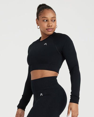 Workout T Shirts Long Sleeve Cropped Tops Athletic Fitness