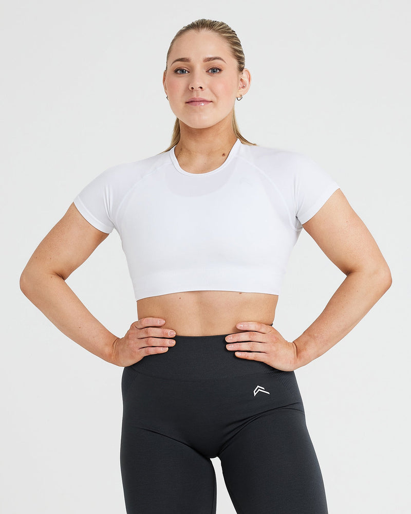  Workout Sport Shirts Short Sleeve Crop Tops for Women