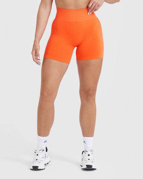 Ladies orange shorts discount