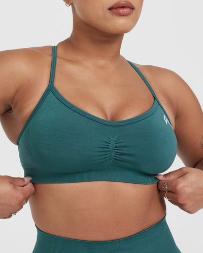Strappy Bralette for Women - Color Marine Teal