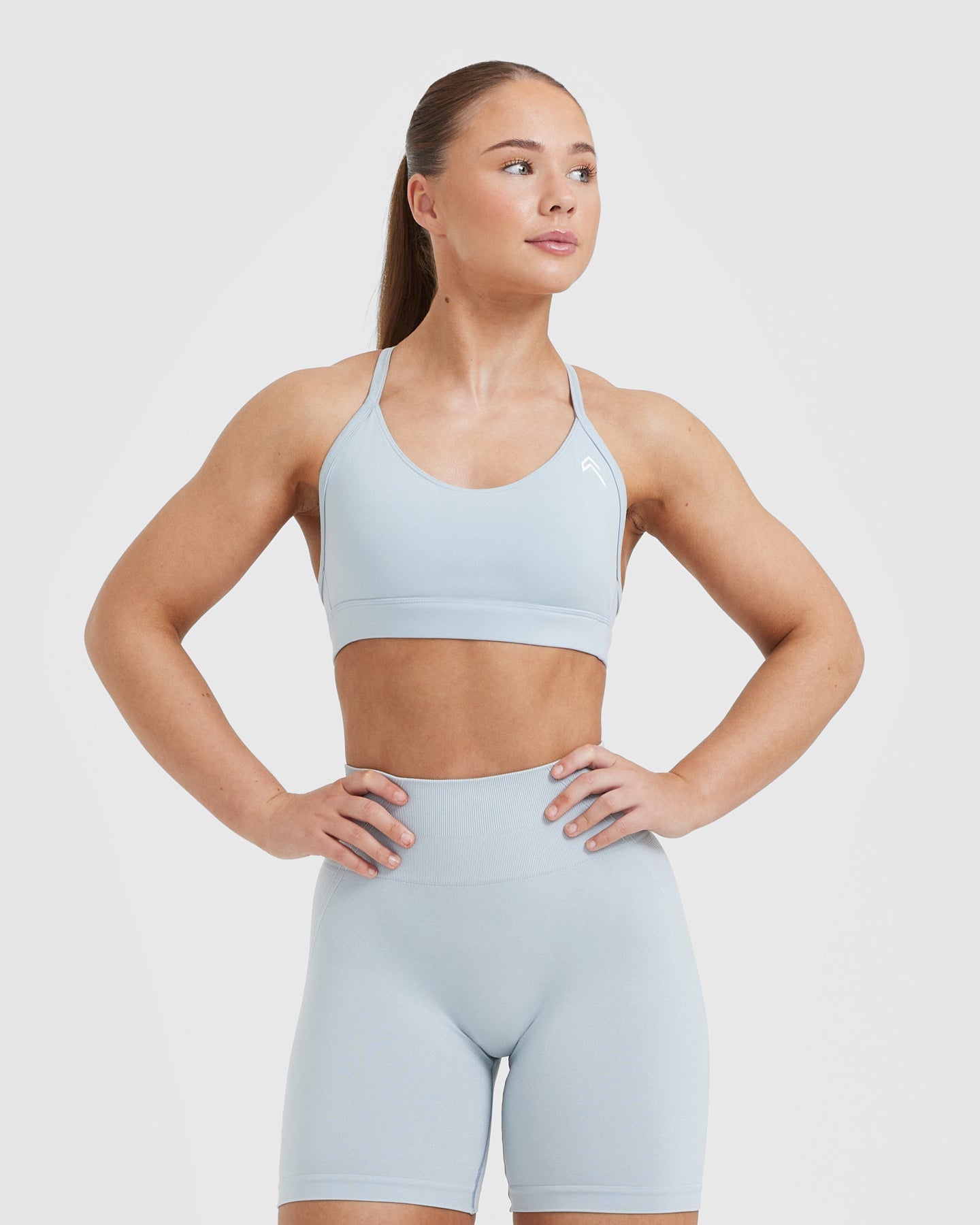 All Active Wavy Checkered Sports Bra, Blue – Everyday Chic Boutique