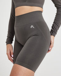 Effortless Seamless Cycling Shorts | Deep Taupe
