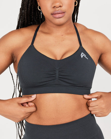 On The Go Adjustable Bralette - Charcoal