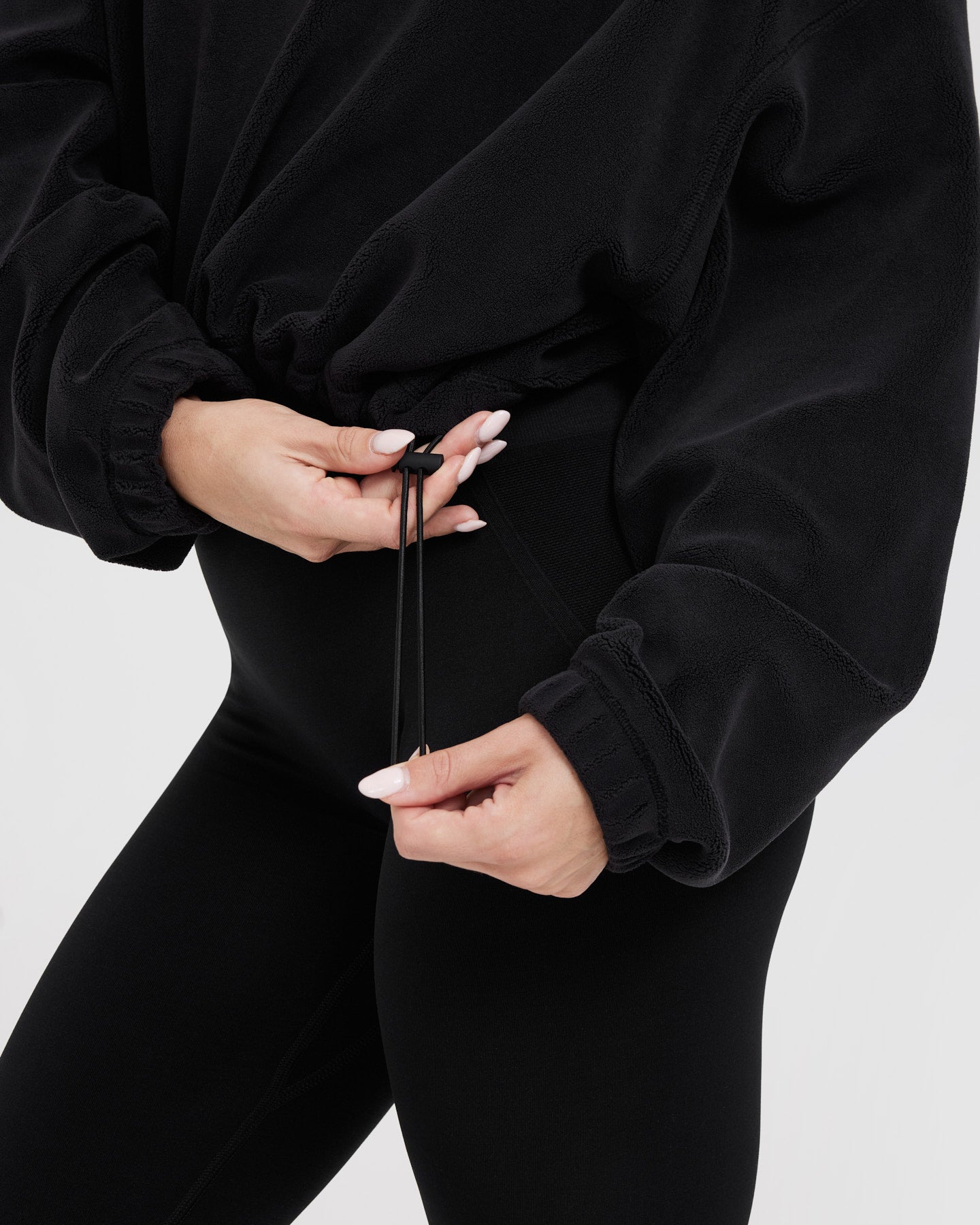Get in your comfort zone with ➤ Black Fleece Oversized 1/2 Zip