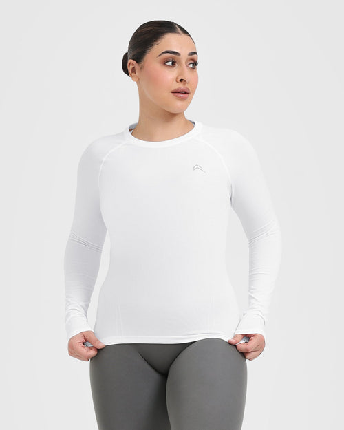 Contour Women's Oversized T-Shirt - White - LYFTLYFE APPAREL