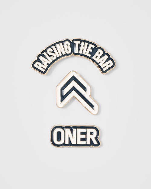 Oner Modal Raising The Bar Graphic Pins 3 Pack | Oil Blue/Off White