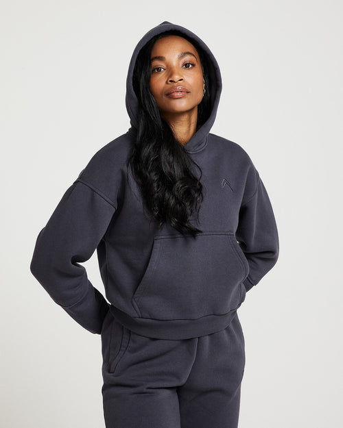 Oner Modal Classic Lounge Hoodie | Coal