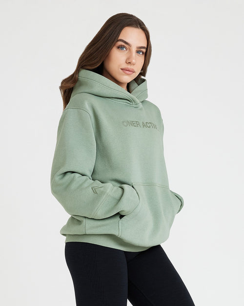 Oner Modal Classic Lounge Oversized Hoodie | Sage