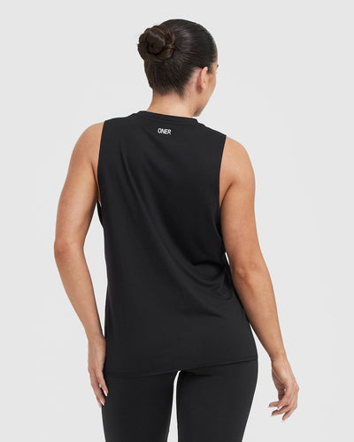 Black muscle vest clearance