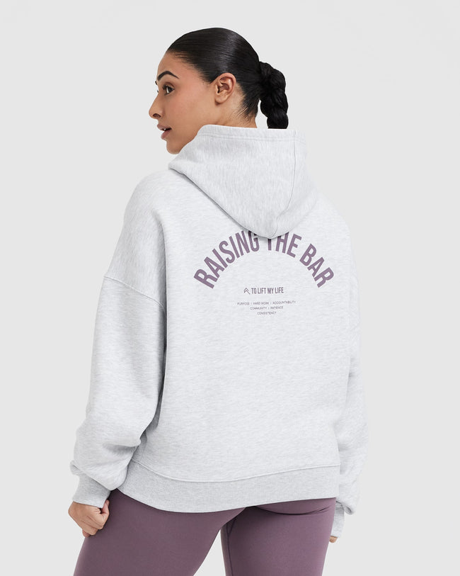 Get our Raising The Bar Graphic Unisex Oversized Hoodie in LIGHT