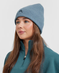 Ribbed Beanie | Steel Blue