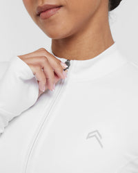 Timeless Crop Jacket | White