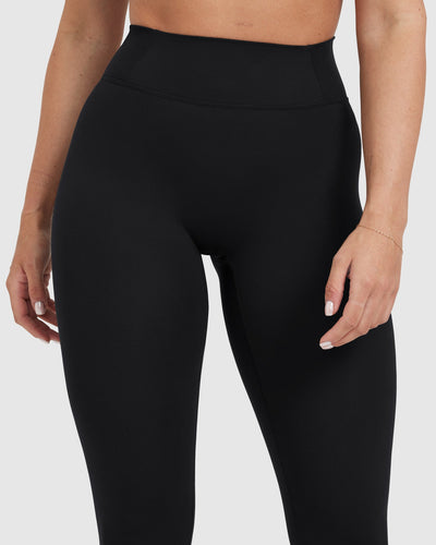 SPANX Women's High Waisted Look at Me Now Leggings, Very Black, XS