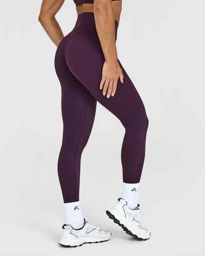 Unified High Waisted Leggings Blackberry Purple