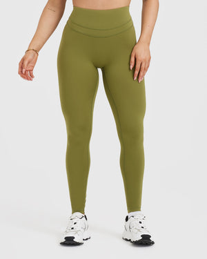 Nike leggings olive green cheap
