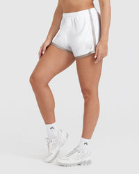 Varsity Shorts | White
